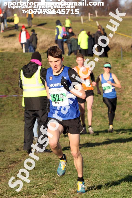 Mens under-20s North Eastern Cross Country, 2018 Northern Cross Country Champs., Wrekenton, Gateshead. Photo:  David T. Hewitson/Sports for All Pics